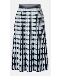Jonathan Simkhai - Micah Knitted Scalloped Midi Skirt - Lyst