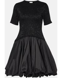 Jonathan Simkhai - Kenz Ruffled Taffeta Minidress - Lyst