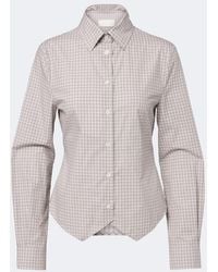 Maison Margiela - Checked Cotton Shirt - Lyst