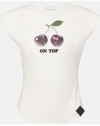 Stella McCartney - Printed Cotton Jersey T-Shirt - Lyst