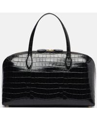TOTEME - Lounge Medium Croc-Effect Leather Tote Bag - Lyst