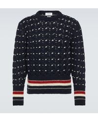 Thom Browne - Cable-knit Wool-blend Sweater - Lyst