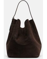 TOTEME - Belted Large Suede Tote Bag - Lyst