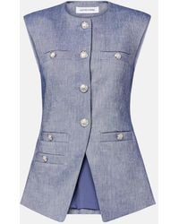 Veronica Beard - Chaleco Tamara En Mezcla De Lino - Lyst