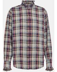 Isabel Marant - Saoli Checked Cotton And Linen Shirt - Lyst