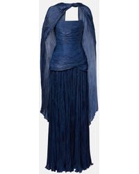 Marmar Halim - Pleated Caped Corset Gown - Lyst