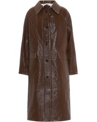 Kassl Abrigo de vinilo - Marrón