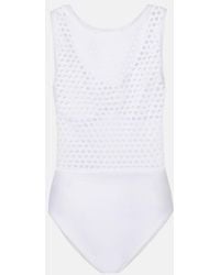 Karla Colletto - Aster Open-Knit Swimsuit - Lyst