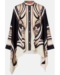 La DoubleJ - Foulard Printed Silk Twill Shirt - Lyst