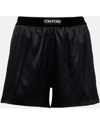 Tom Ford - Silk-Blend Shorts - Lyst
