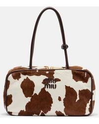 Miu Miu - Beau Medium Calf Hair Shoulder Bag - Lyst