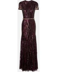 Jenny Packham - Ninetta Sequined Gown - Lyst