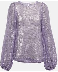 Dorothee Schumacher - Sparkling Moment Sequined Blouse - Lyst