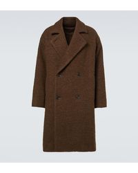 A.PRESSE - Double-Breasted Wool-Blend Coat - Lyst