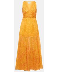 Giambattista Valli - Printed Cotton Maxi Dress - Lyst