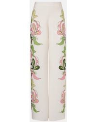 Adriana Degreas - Inamorata Printed High-Rise Wide-Leg Pants - Lyst