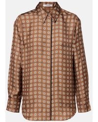 Dorothee Schumacher - Graphic Dreams Printed Silk Twill Shirt - Lyst
