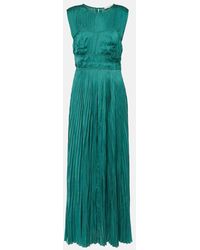 Ulla Johnson - Delia Pleated Satin Gown - Lyst