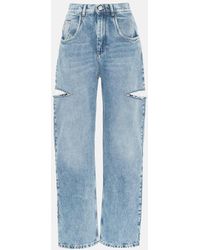 Maison Margiela - High-Rise Jeans mit weitem Bein - Lyst