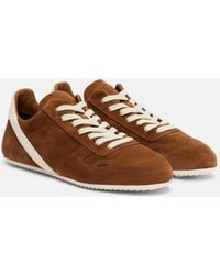 Rick Owens - Minimal Suede Sneakers - Lyst