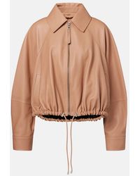 Loewe - Balloon Leather Jacket - Lyst