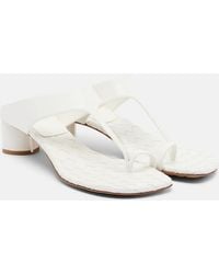 Bottega Veneta - Livia Intrecciato Leather Thong Sandals - Lyst
