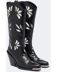 Rabanne - Leather Cowboy Boots - Lyst