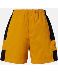 Saint Laurent - Cassandre Cotton Bermuda Shorts - Lyst