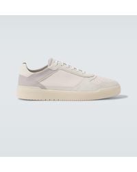 Brunello Cucinelli - Zapatillas Basket De Piel Y Ante - Lyst