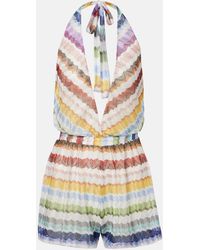 Missoni - Zigzag Halterneck Romper - Lyst