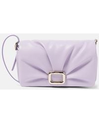Roger Vivier - Viv' Choc Leather Phone Pouch - Lyst