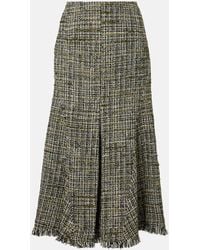Erdem - Tweed Midi Skirt - Lyst
