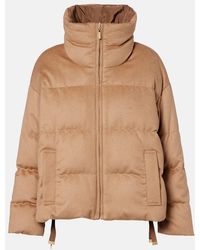 Max Mara - Diego Reversible Camel Hair Down Jacket - Lyst