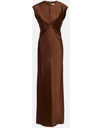 Veronica Beard - Nelzy Silk-Blend Satin Maxi Dress - Lyst