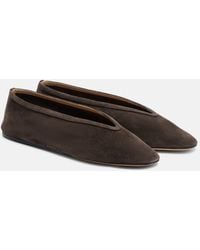 Le Monde Beryl - Luna Suede Ballet Flats - Lyst