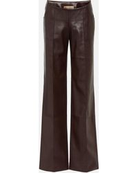 AYA MUSE - Pantalon ample en cuir synthetique - Lyst
