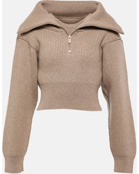 Jacquemus - Le Maille Risoul Cropped Wool Sweater - Lyst