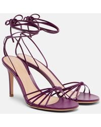 Gianvito Rossi - Gwyneth Leather Sandals - Lyst