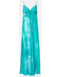 Anna Kosturova - Silk Maxi Dress - Lyst