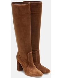 Gianvito Rossi - Stivali Slouch 85 in suede - Lyst