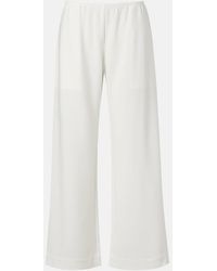 Leset - Arielle Crepe Wide-Leg Pants - Lyst