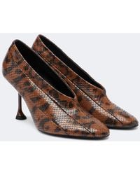 Proenza Schouler - Tee Snake-Effect Leather Pumps - Lyst