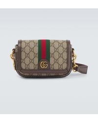 Gucci - Crossbody Bag Ophidia Gg Mini Aus Canvas - Lyst