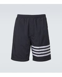 Thom Browne - 4-Bar Ripstop Shorts - Lyst
