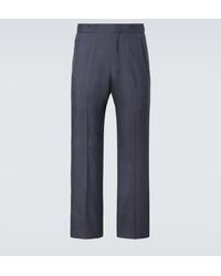 Prada - Gerade Hose Aus Mohair Und Seide - Lyst