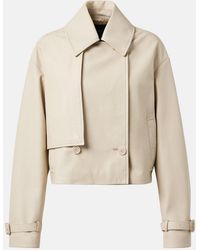 JOSEPH - Cropped Leather Jacket - Lyst