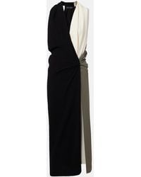Proenza Schouler - Elsa Draped Crepe Midi Dress - Lyst