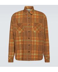 ERL - Checked Cotton Corduroy Shirt - Lyst