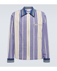 Wales Bonner - Atlantic Striped Cotton Twill Jacket - Lyst