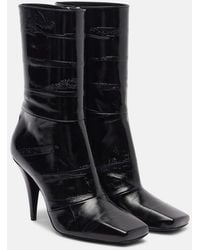 Givenchy - Sliced Square 95 Leather Ankle Boots - Lyst